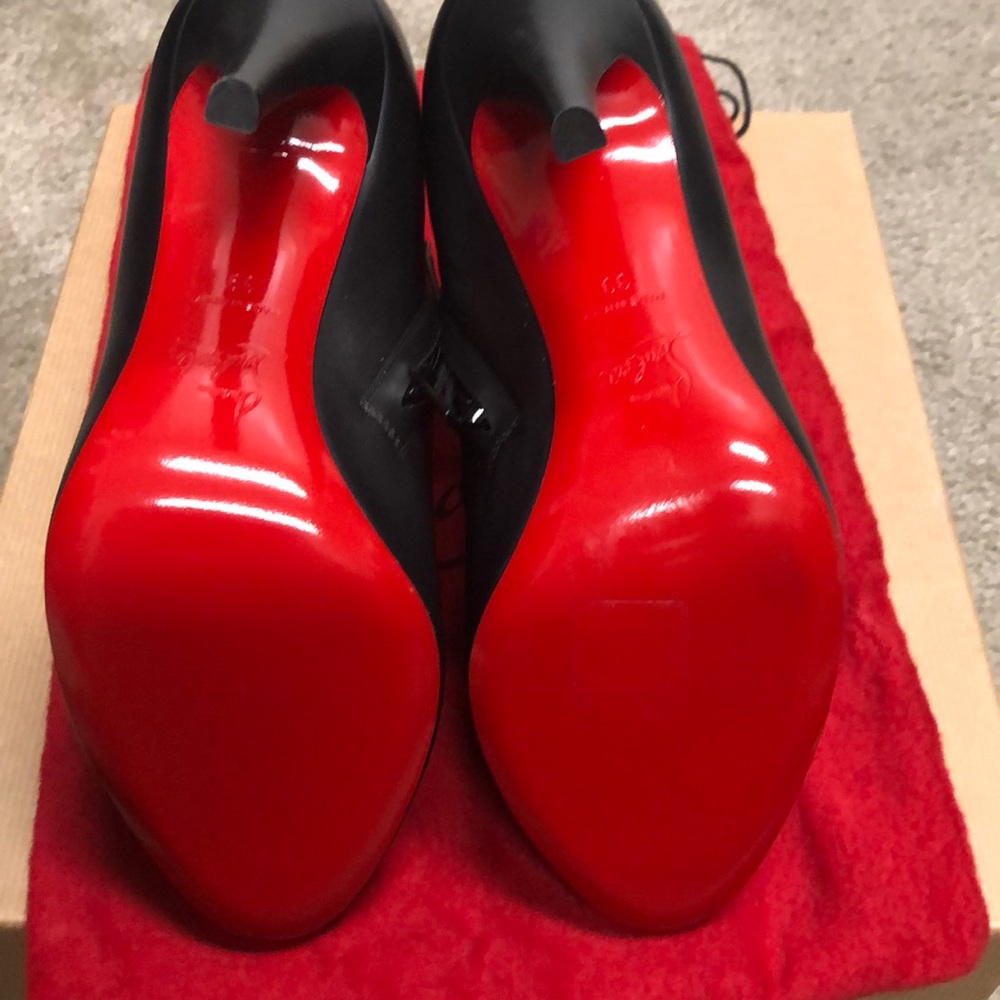 Christian Louboutin Leather Booties 100 mm